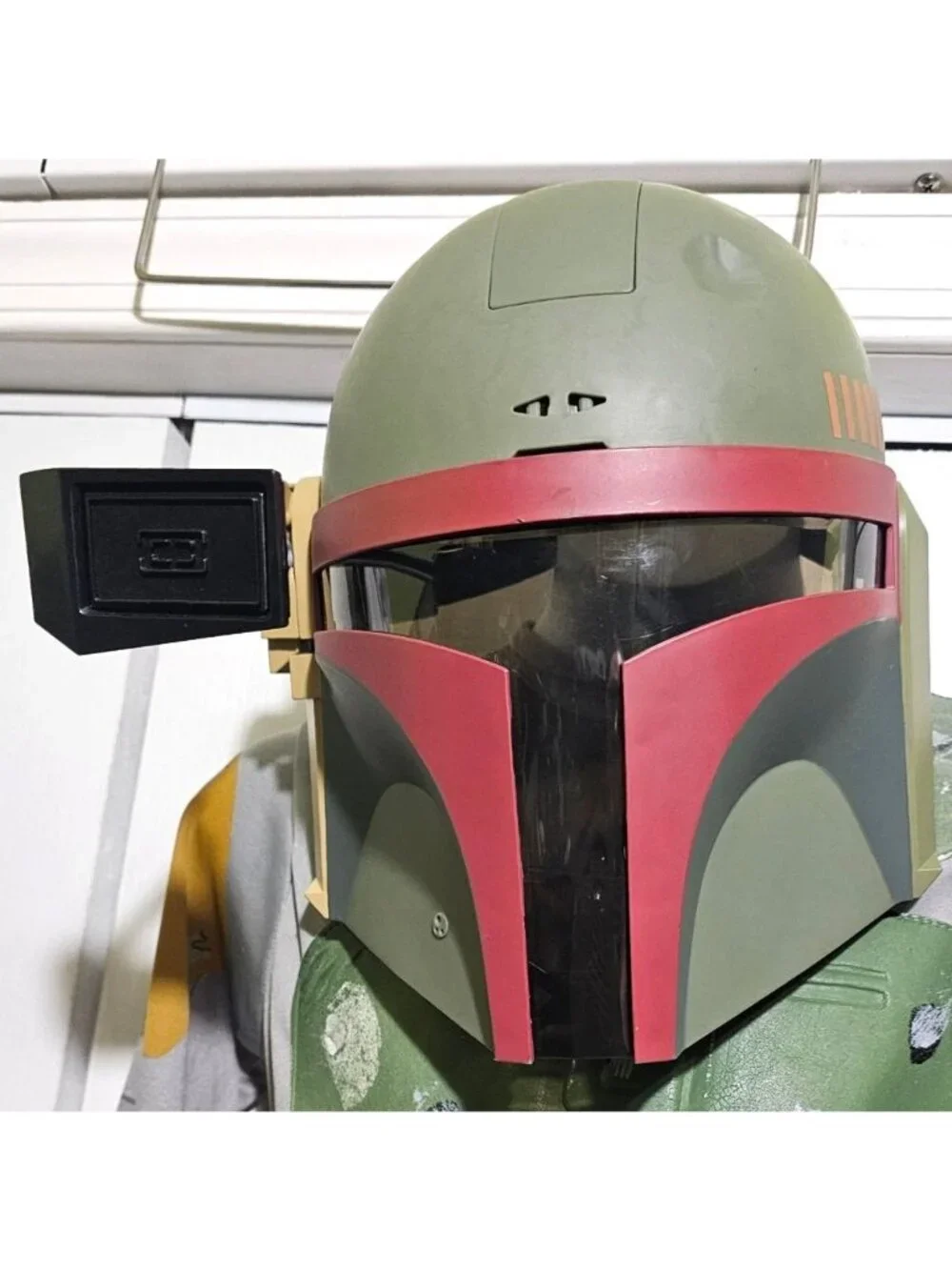 Bobbo Fett Costume Boys 7-8 Star Wars Bounty Hunter Electronic Talking Mask Kids - Picture 2 of 12